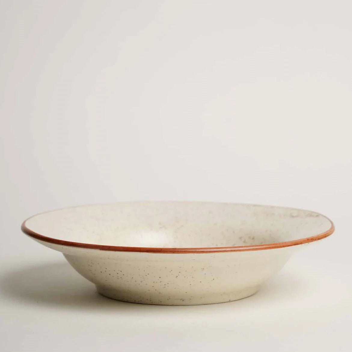 Ceramic Ivory Pasta Bowl Set, 21cm - Set of 2